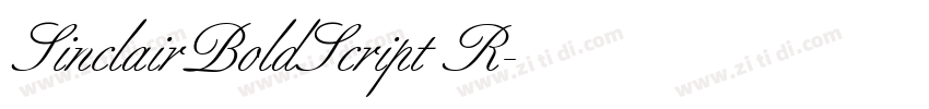 SinclairBoldScript R字体转换